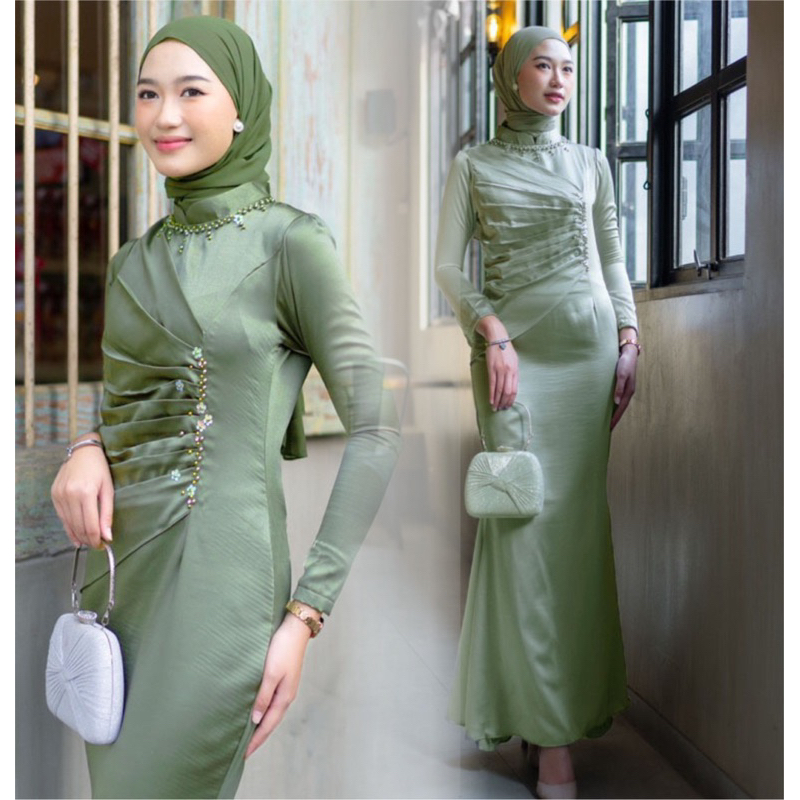 Kharisma dress satin silk dress outfit Invitation Graduation Proposal