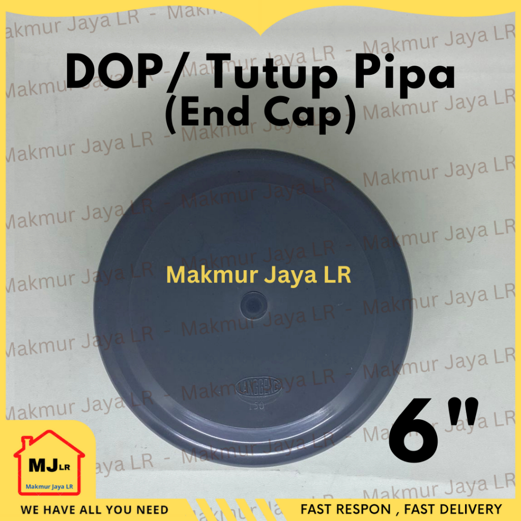 Hubcap 6inch PVC Pipe CAP 6" Plain Without Thread/END CAP 6dem/PVC Pipe