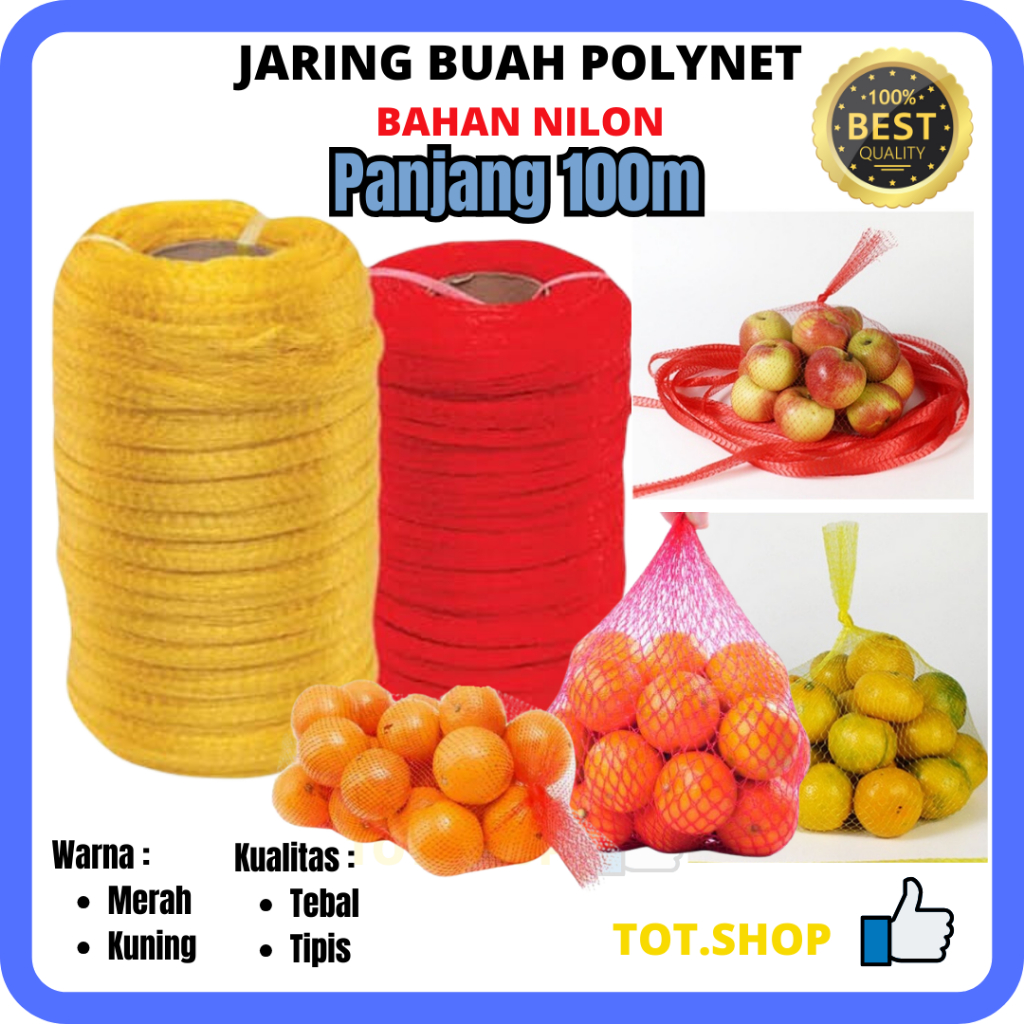 [100 Meters] WHOLESALE Polynet Net Fruit Net Vegetable Net Onion Net ...