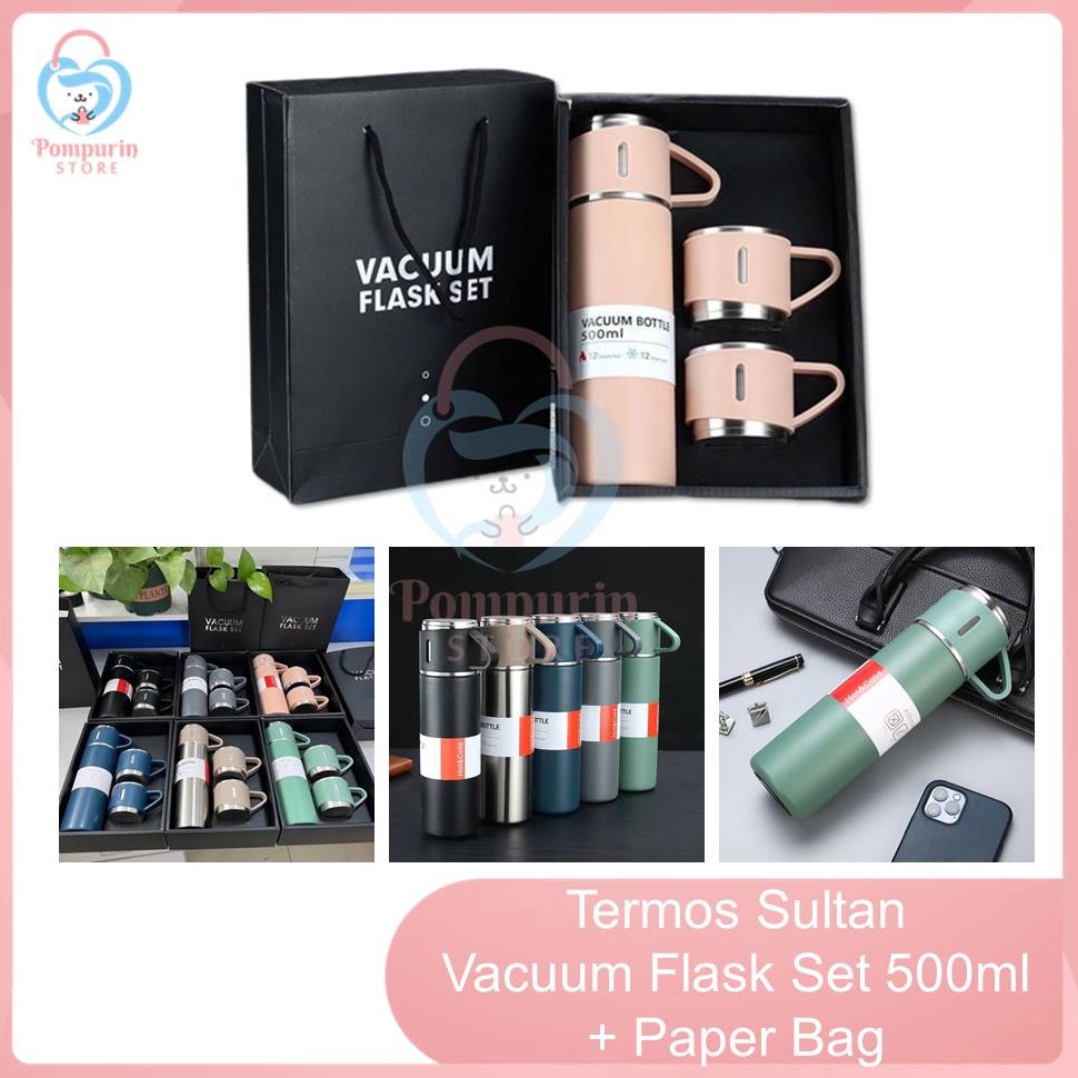 Termos Code B P Thermos Sultan Vacuum Flask Set Ml Thermos Set Premium Cup Shopee Philippines