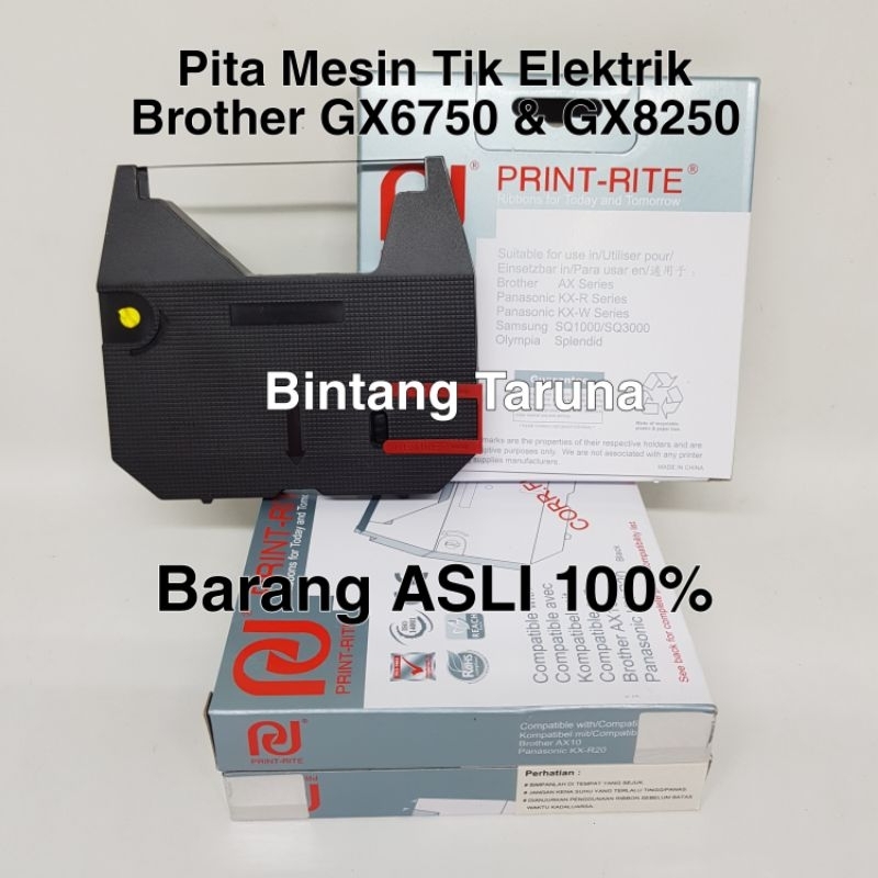 MESIN Brother GX6750/8250 Typewriter Ribbon Brother AX Series Print ...
