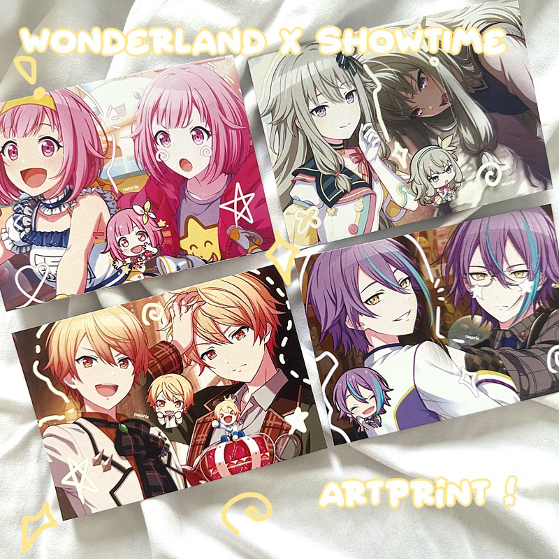 Wonderland x showtime artprints | Sekai wxs project (rui, tsukasa, nene ...