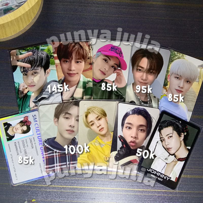 Photocard Nct Jaemin Sogan Mark Hoodie Ijo, Smini Fun, Chenle Golden 