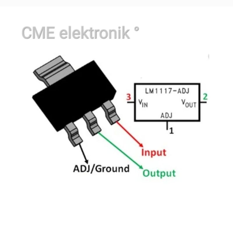 Regulator AMS1117-Adj smd SOT223 5.0v 3.3v 1.8v smd sot 223 1a voltage ...