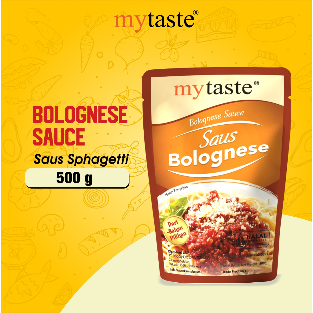 My Taste Bolognese Sauce 500gr Bolognaise Sauce Spaghetti Bolognese