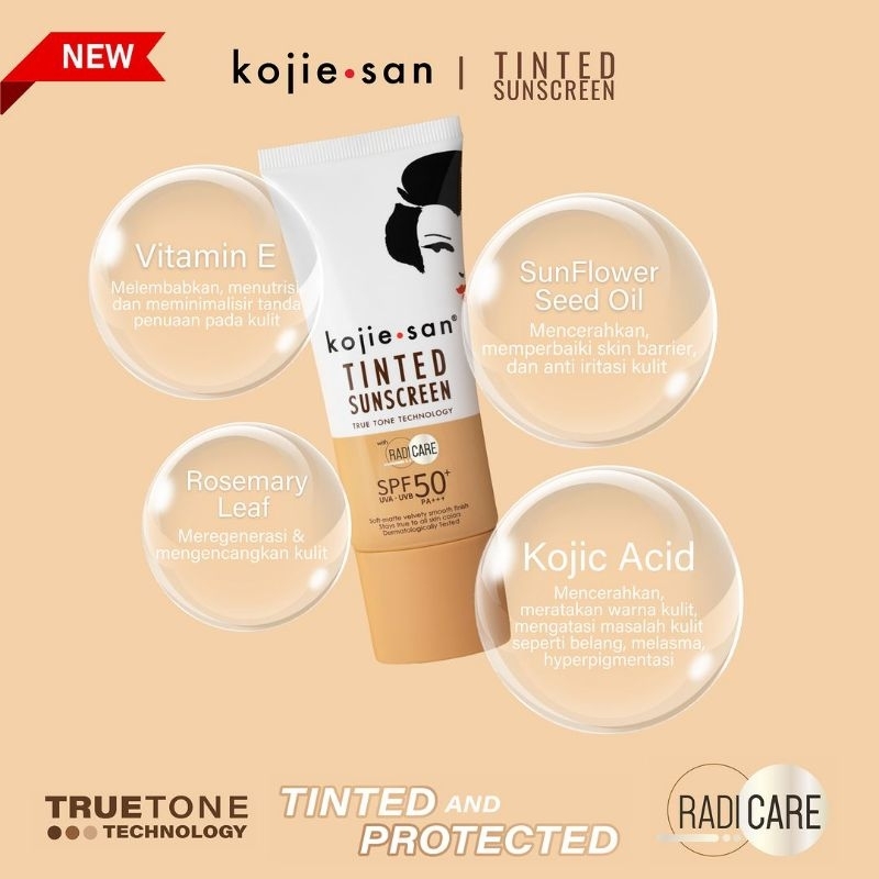 Kojie San Tinted Sunscreen Spf50 Pa 50g Shopee Philippines