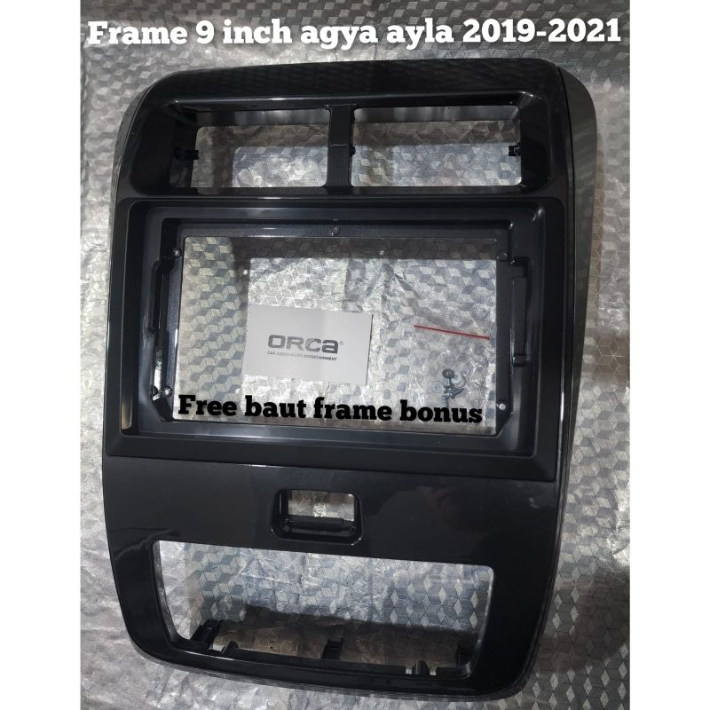 9 inch android head unit frame for agya ayla 2019-2021 free bolts ...