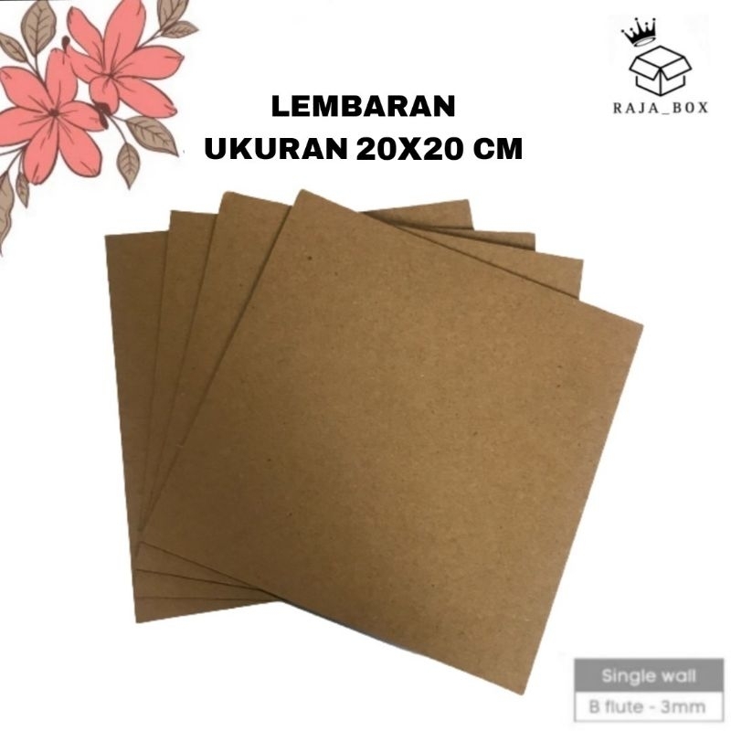 Cardboard Sheet 20x20 Cardboard Material Sheet B flute | Shopee Philippines