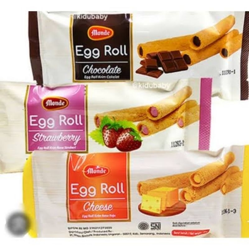 Monde EGG ROLL CREAM STICK CHOCOLATE | Strawberry | Net Cheese 35 GR ...