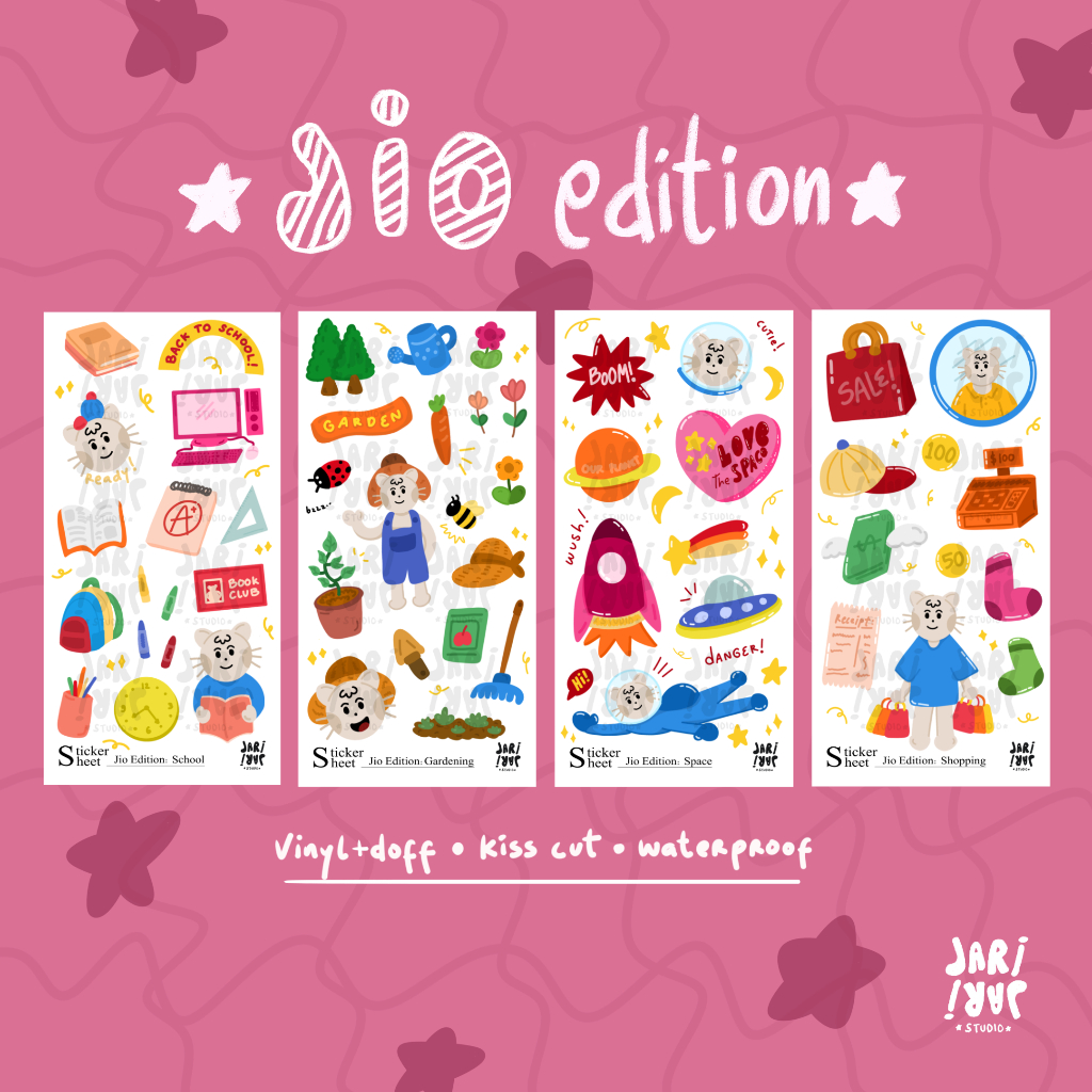Jio Edition Sticker Sheet Kiss Cut Sticker/ | Shopee Philippines