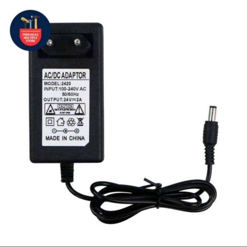 Adapter POWER SUPPLY CONVERTER AC TO DC 2A 24V LED STRIP | Shopee ...