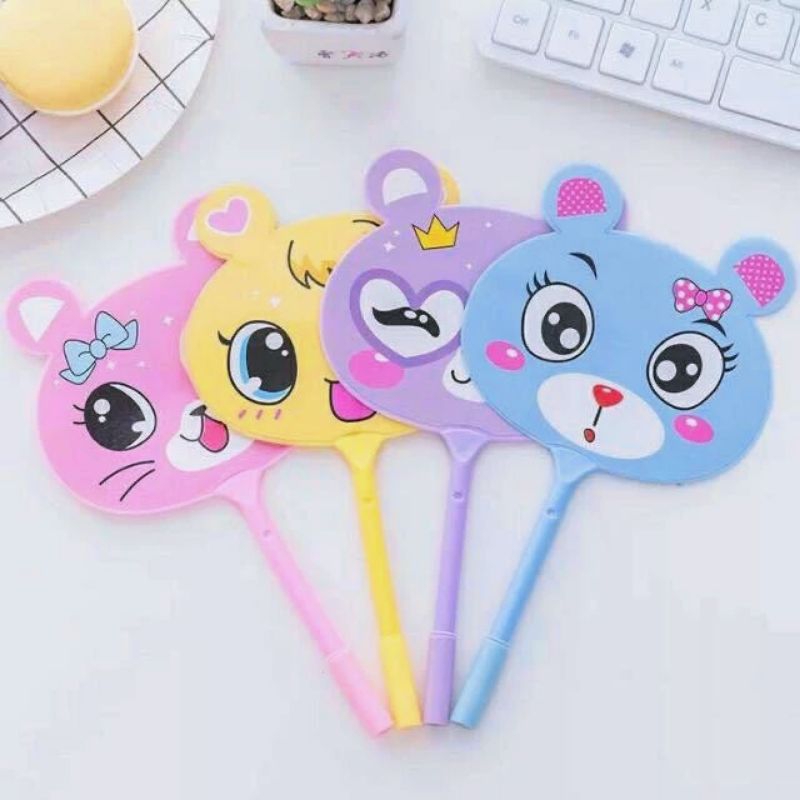 Cute Character Fan Pen Character Fan Pen | Shopee Philippines