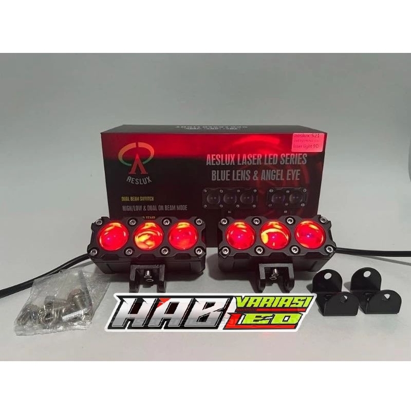 MATA Sql 3 EYES AESLUX BL 21 BLUE LENS 80w DEMON EYES RED & BLUE MINI ...