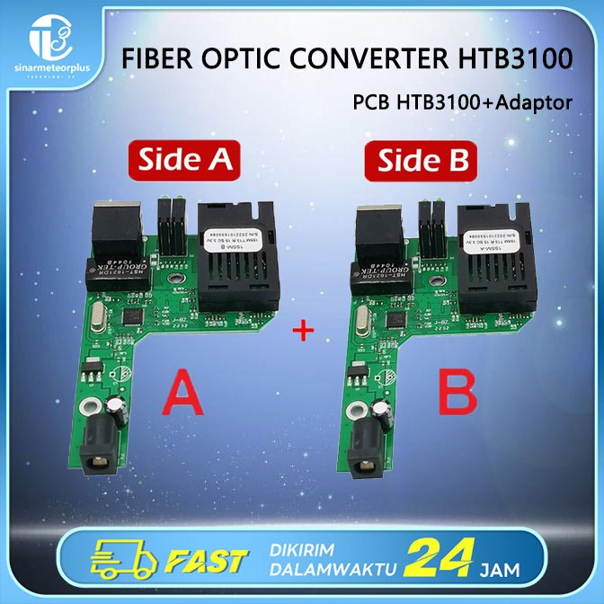 Pcb Board Netlink Htb A B Fiber Optic Optical Media Converter Adaptor Not Included Pcb