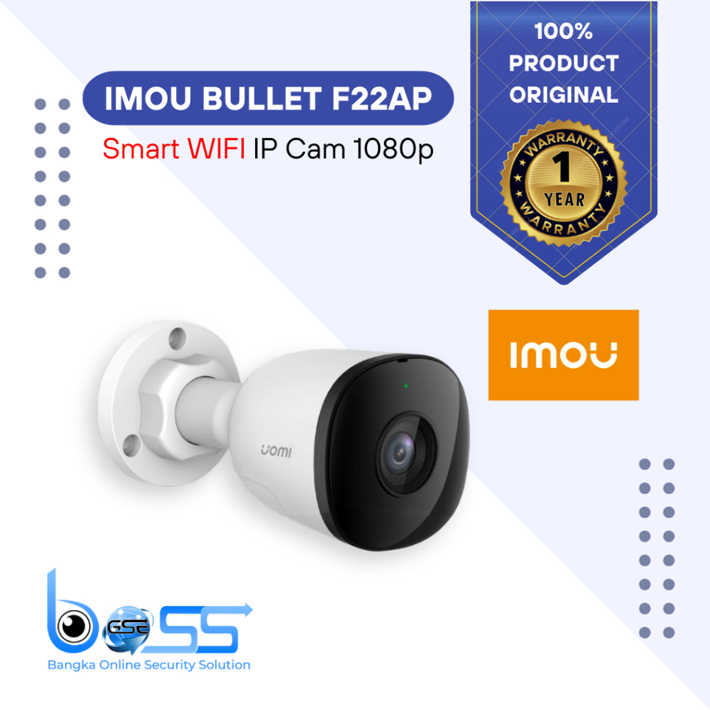 Cctv Imou Outdoor Ipc F22ap Poe Ipcam 2mp Official Warranty Shopee