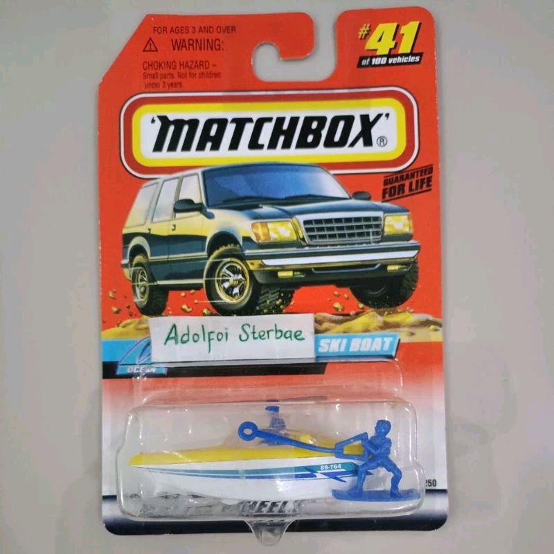 Matchbox ski boat with surf figurine surf Ship | Shopee Philippines