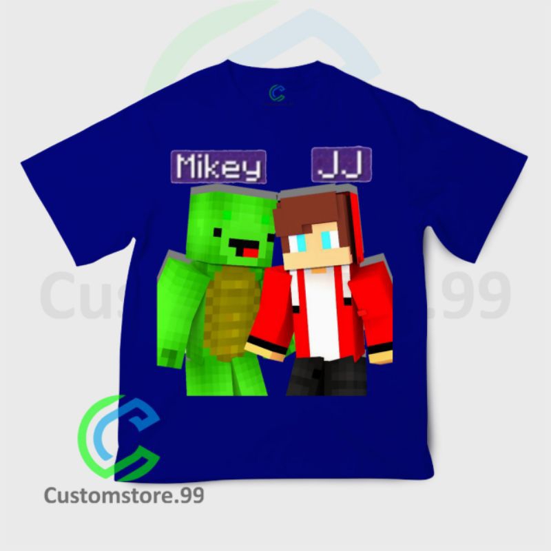 free-name-jj-mikey-maizen-minecraft-children-s-t-shirt-premium