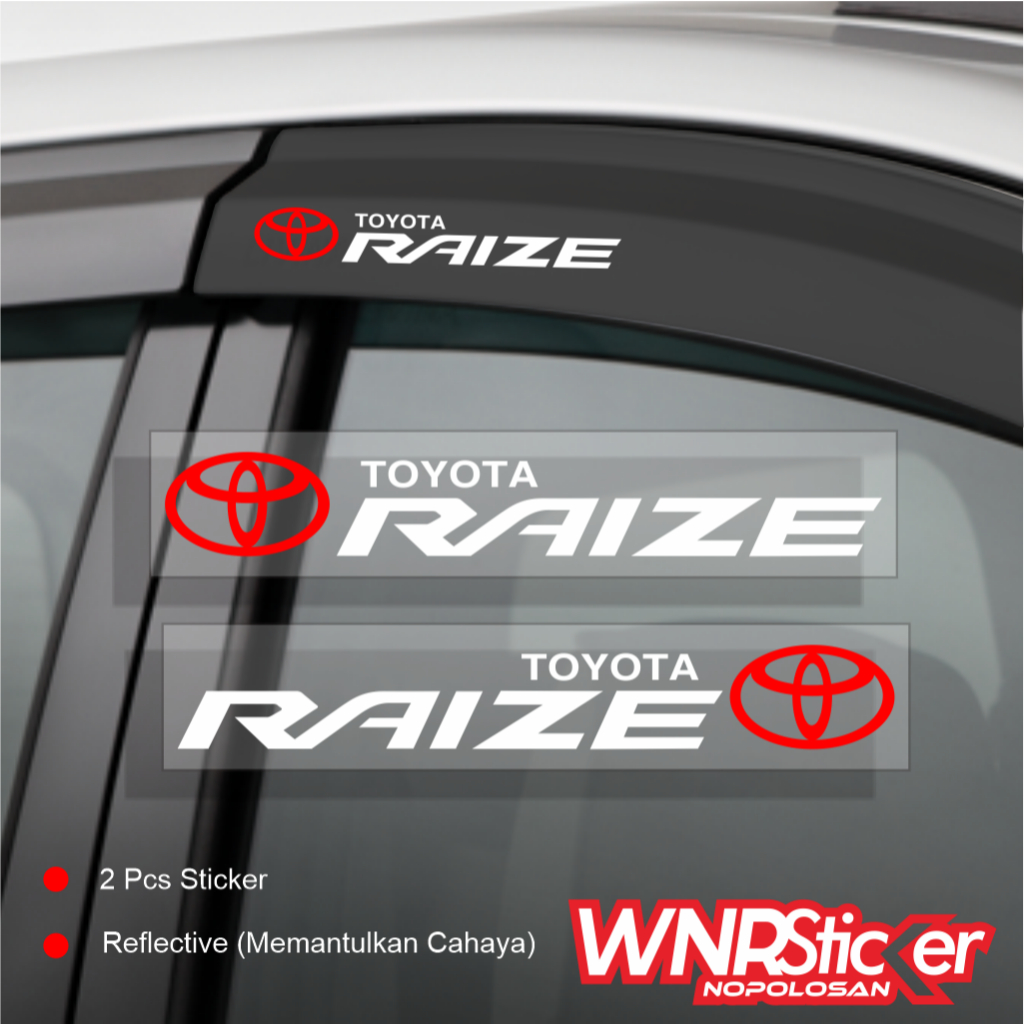 Cutting Stickers for Toyota Raize Car Water Gutter Variations | Shopee ...