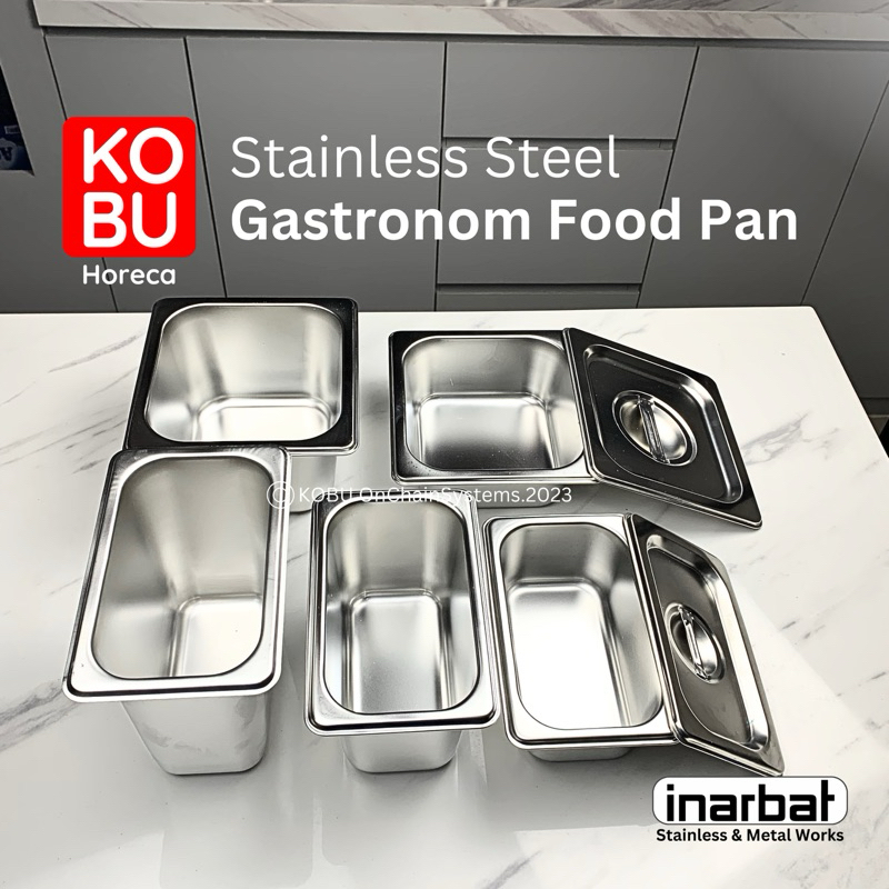 Gastronom Food Pan Stainless Steel Food Container 1/9 Size | Shopee ...