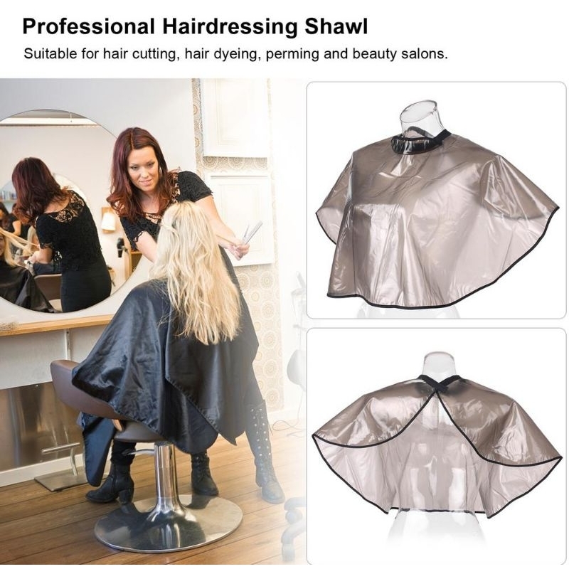 HITAM Kip salon Cut/CAPE salon BARBER Hair Paint salon Transparent