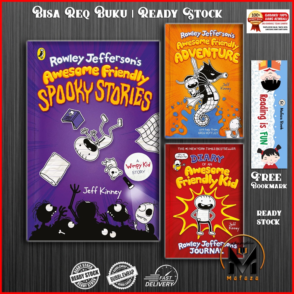 Diary Of An Awesome Friendly Kid (3book Series) By Jeff Kinney (english 