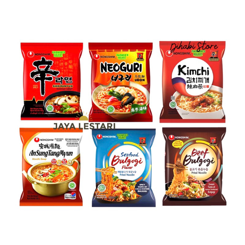 Nongshim Ramyun Noodle (6 Flavor Variants) (120g) | Shopee Philippines