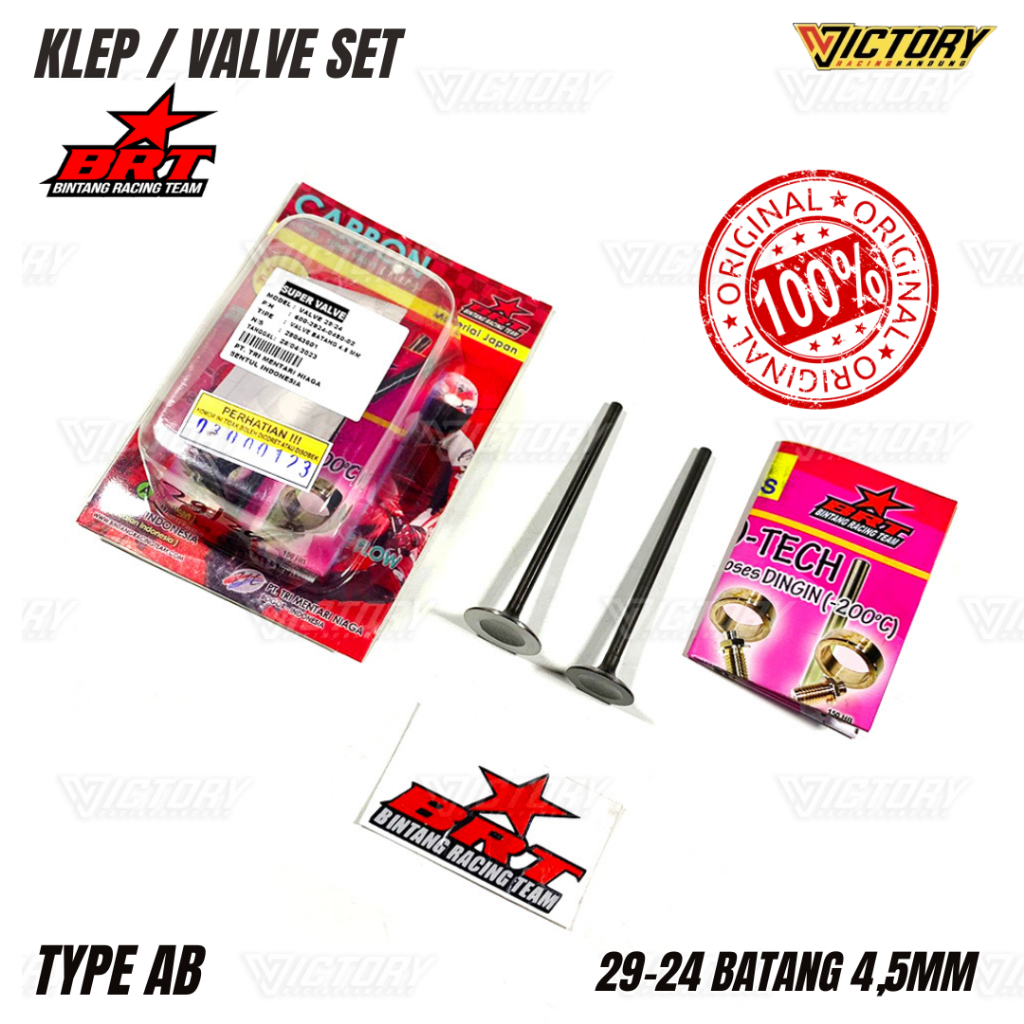 CARBON VALVE BRT 29 24 ROD 4,5MM AB ORIGINAL SUPER VALVE RACING VALVE ...