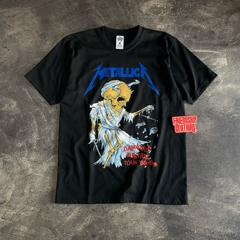T-Shirt Metallica Damage Justice - Taille L - Noir