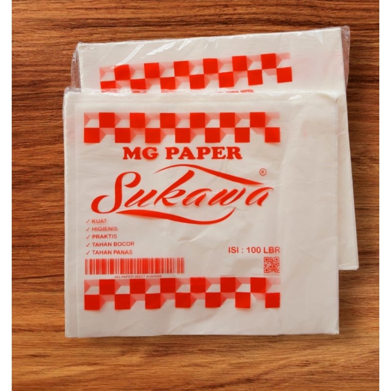 PUTIH 100 pcs plain white non-stick kfc/burger/kebab rice paper ...