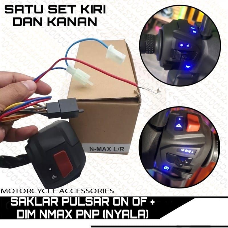 Pnp Nmax Pulsar Switch Set Left Right Universal Led Pulsar Switch Nmax ...