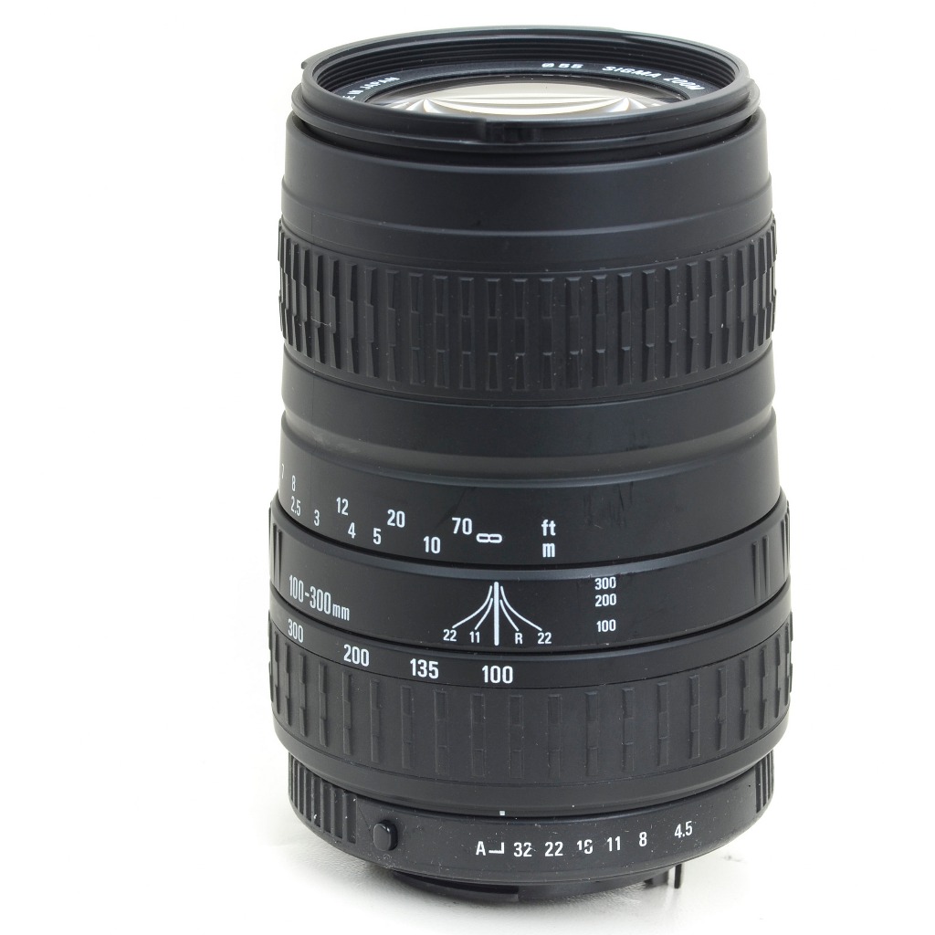 Lens AF Tele Zoom Sigma 100 300mm f4.5 - 6.7 mounting pentax | Shopee ...