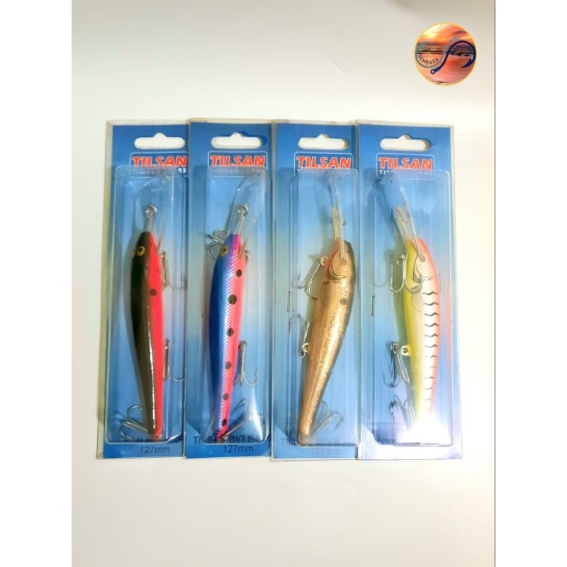 Tilsan BIG BARRA TIMBER LURE 127mm | Shopee Philippines