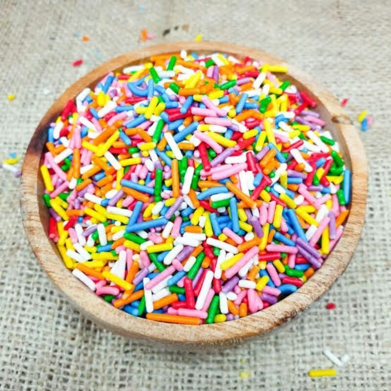 Alpha/chocolate rice rainbow sprinkles (500 gr & 1000 gr) | Shopee ...