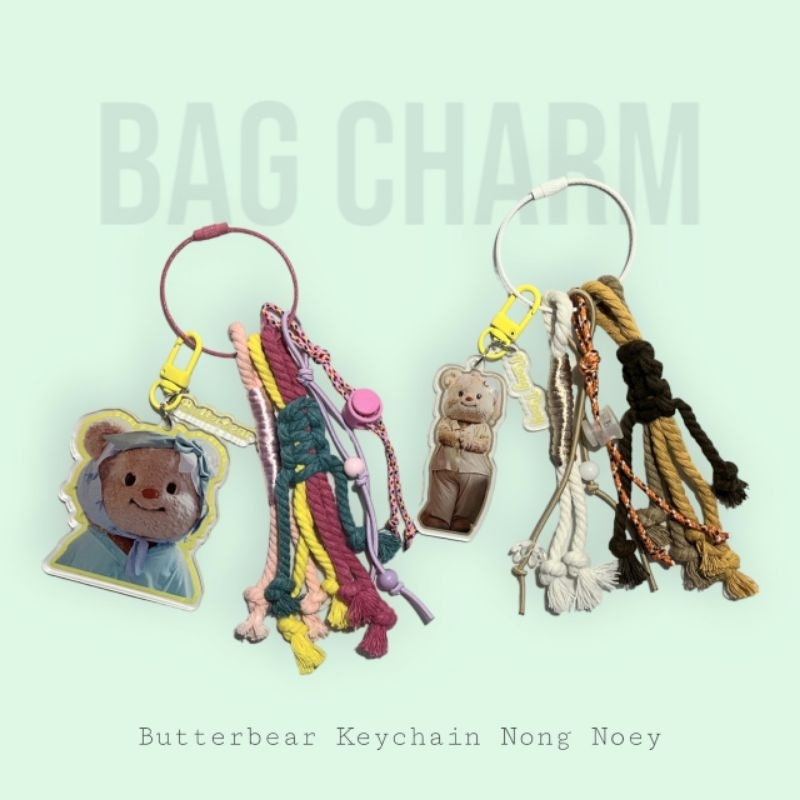 GANTUNGAN Bag Charm Butter Bear Nong Noey - Keychain butterbear - Le ...
