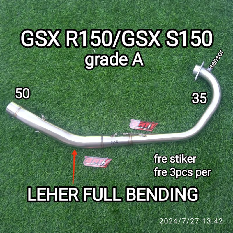 GSX R150 and GSX S150 exhaust neck pipe FULL BENDING ROLL INLET 50 PNP ...