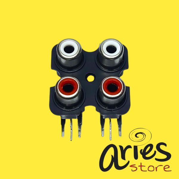 RCA SOCKET CONTAINS 4 RCA SOCKETS CONTAINS 4 BLACK | Shopee Philippines