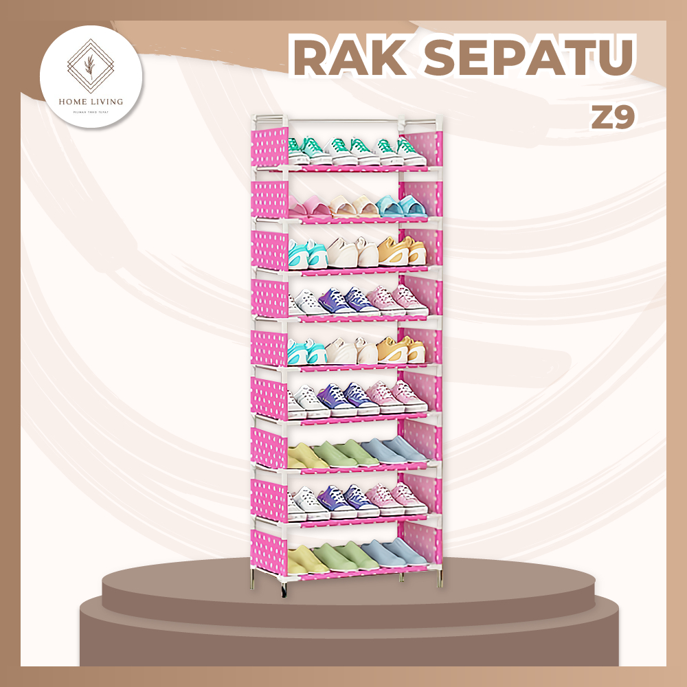 9 Layer Shoe Rack Homeliving Portable Shoe Rack | Shopee Philippines