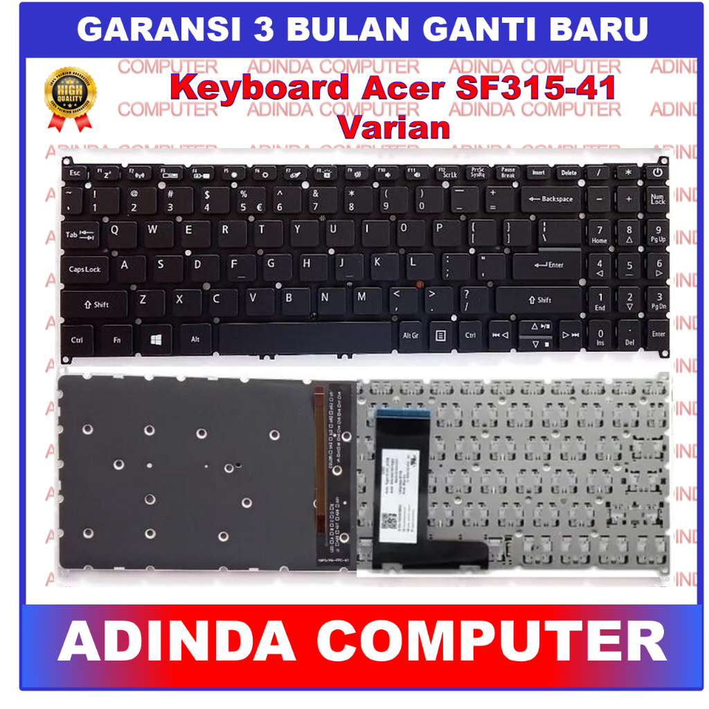 Keyboard Acer Aspire 5 SF315-41 A515-56T Extensa 15 EX215-21 n18c1 ...