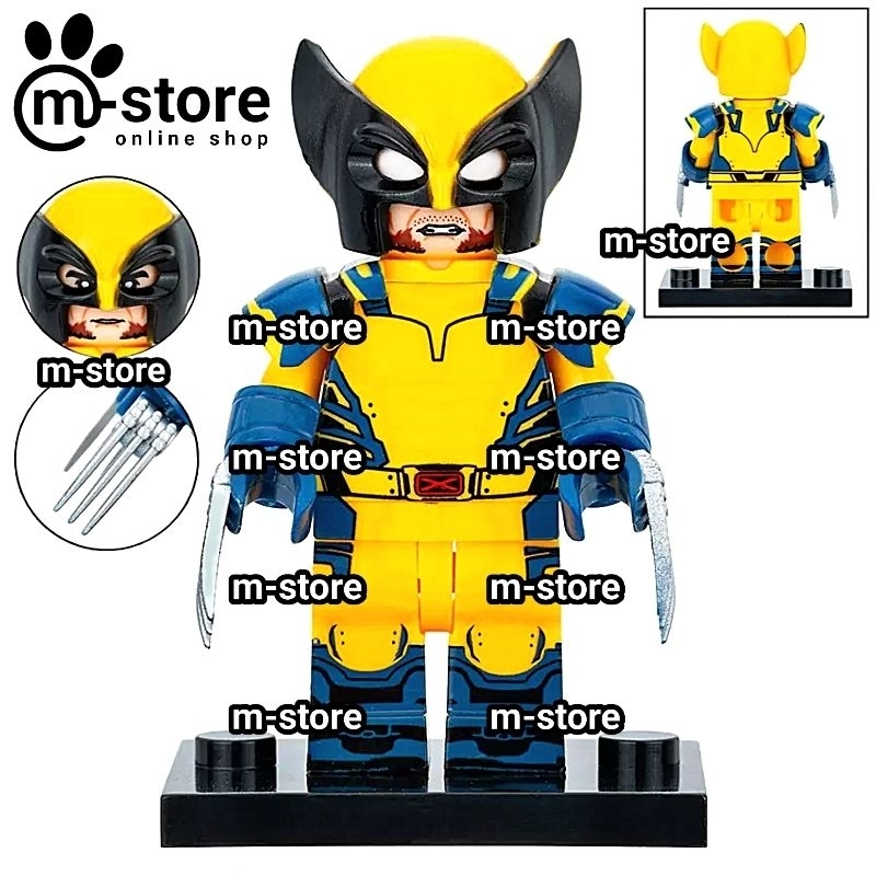Brick deadpool wolverine block mini toy figure | Shopee Philippines