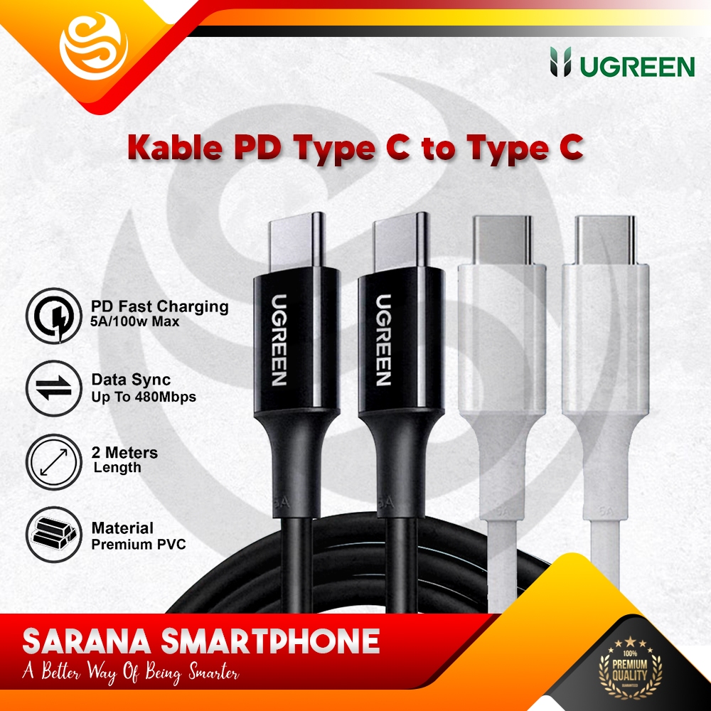 Ugreen PD Type C to Type C Data Cable Premium PVC PD Fast Charging 100W ...