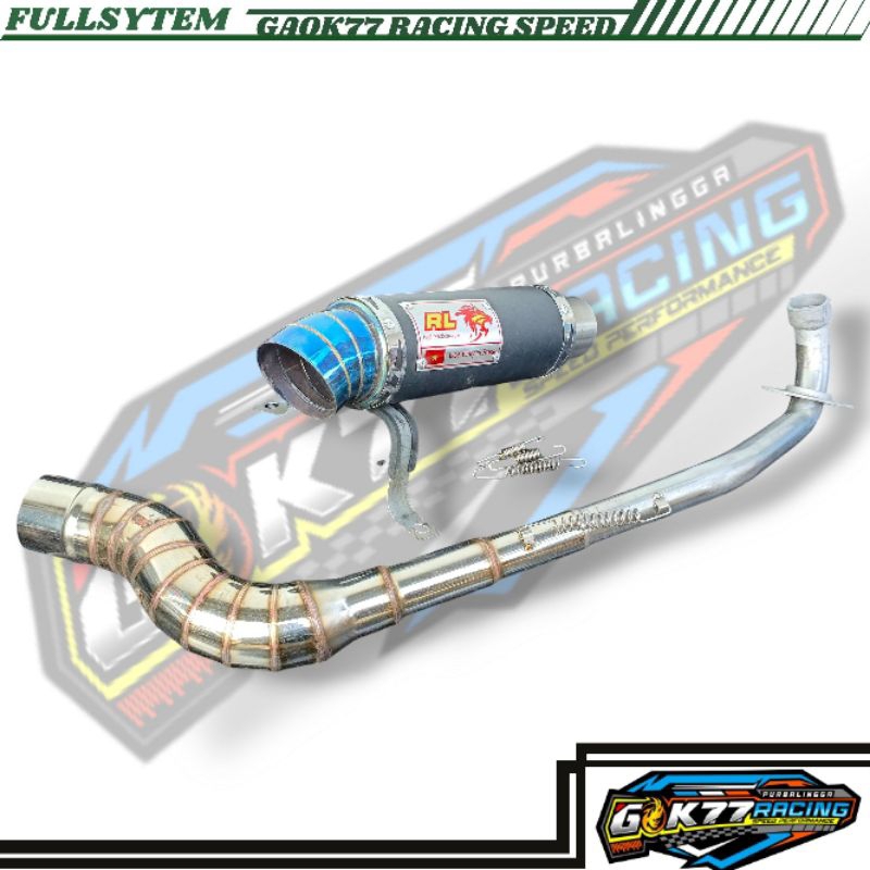 Rl Redleo Pipe canister conical open specs exhaust Pipe for Wave 125 ...