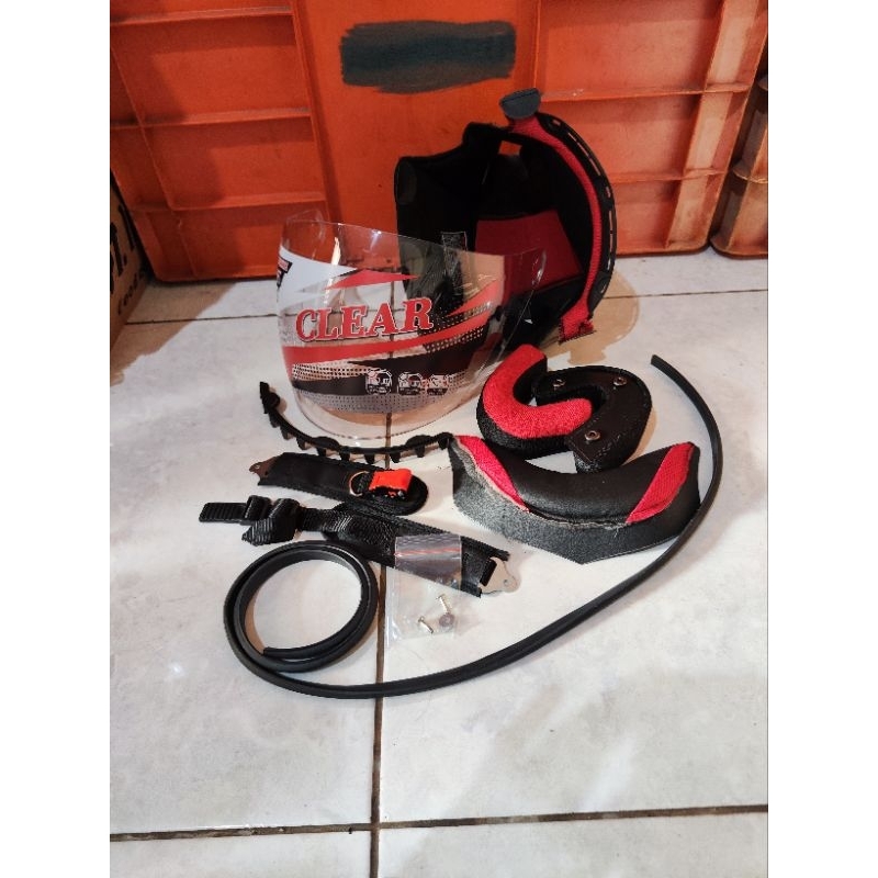 NHK Predator Helmet Glass Package 2 visors + NHK Predator helmet foam ...