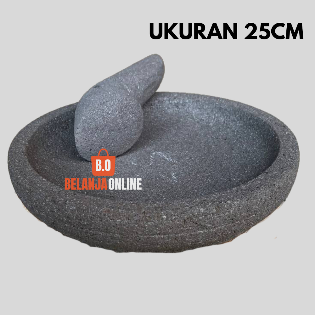 Genuine stone mortar, original mortar + munthu package, size 25cm ...