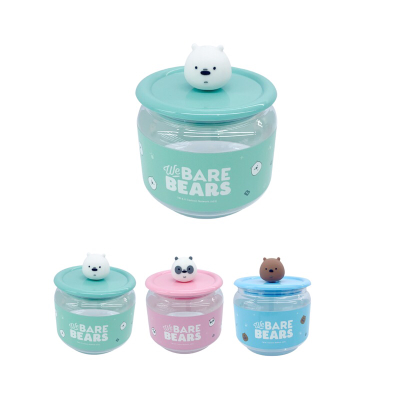 Miniso Container Food We Bare Bears 375ml/ Miniso We bare bears mini ...