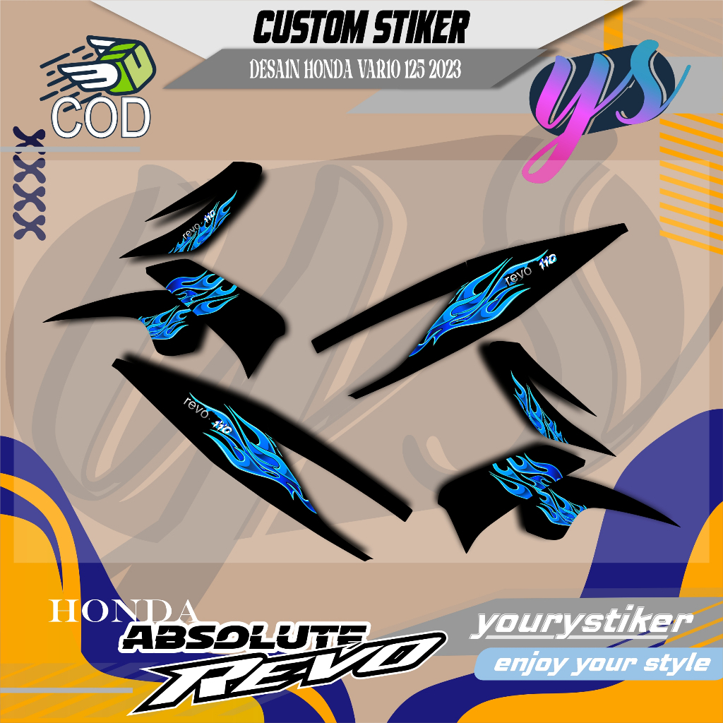 Simple STRIPPING HONDA ABSOLUTE REVO Fire LIVERY SS R VIRAL Already Cut ...