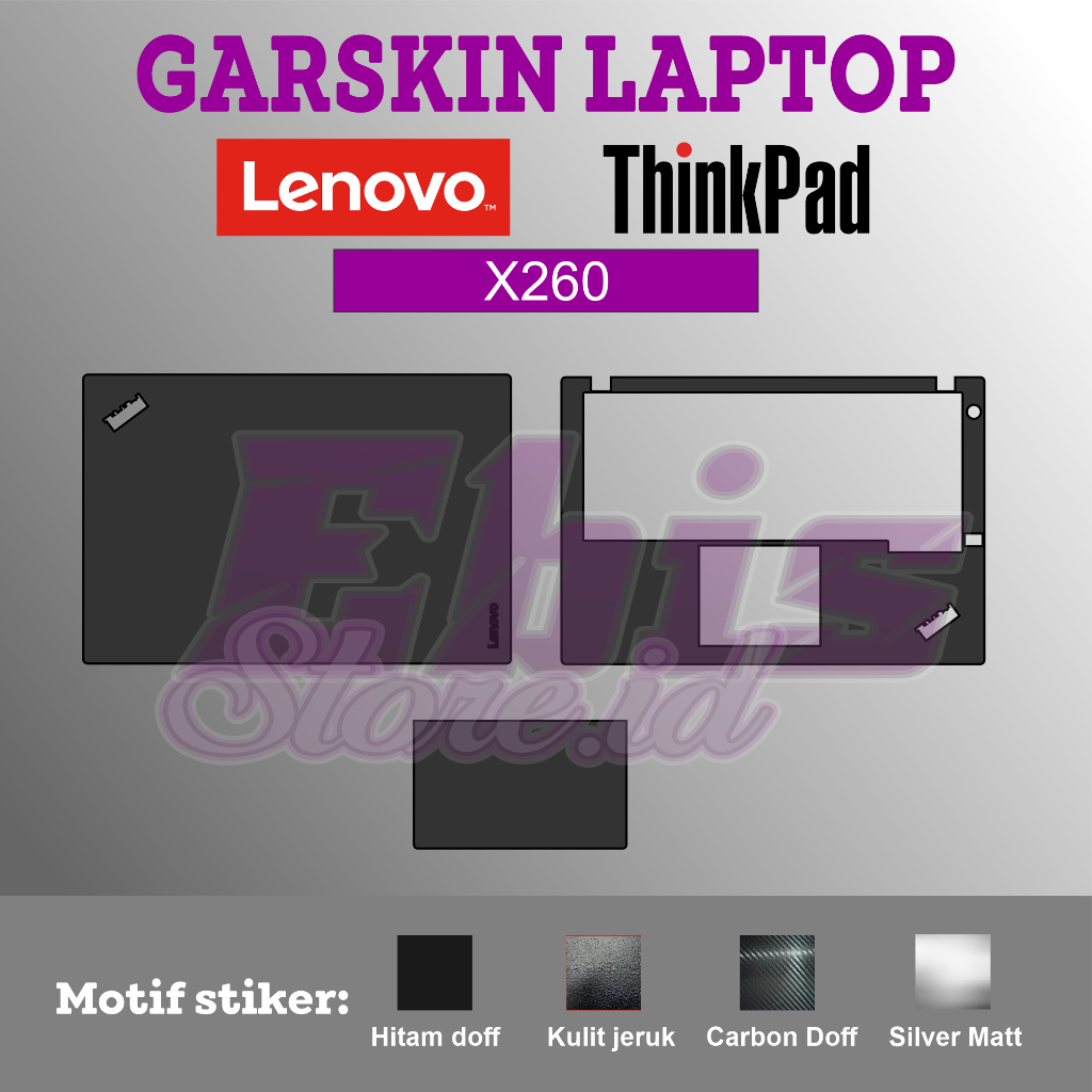 Garskin Sticker Laptop Lenovo Thinkpad X260 Skin Protector Shopee