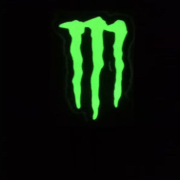 Sticker M MONSTER ENERGY GLOW IN THE DARK | Shopee Philippines