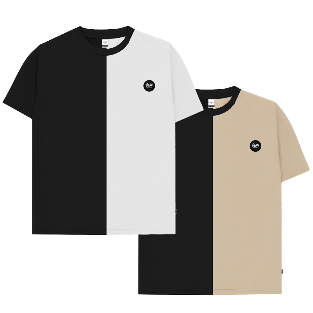 Otsky Men's T-shirt Small Logo Half Cotton Combed 24s (F) | Shopee ...
