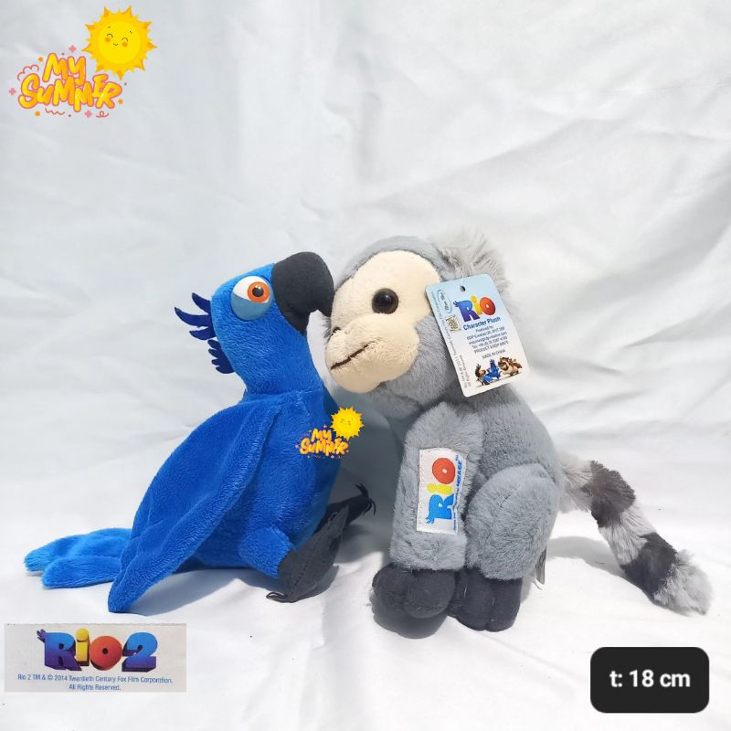 Rio Blu Mauro Disney Movie Doll Original Import Macaw Bird Gift Gift ...