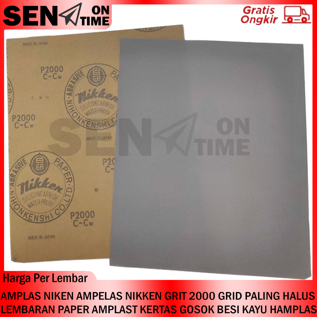 KAYU Sandpaper NIKEN Sandpaper GRIT 2000 GRID The Smoothest Sandpaper